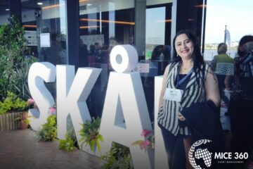 Mamta Paul representing MICE360 at the Skål International World Congress at Boardwalk Convention Centre in Gqeberha South Africa.